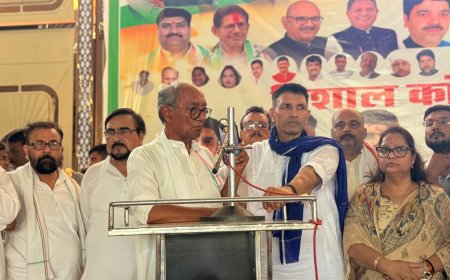 दतिया में कांग्रेस का शक्ति प्रदर्शन, जीतू पटवारी बोले- जनता फिर बचाएगी लोकतंत्र