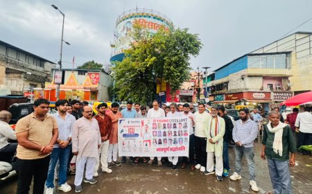 छात्रों की गूंज अभियान के तहत कांग्रेस का प्रतिरोध मार्च, शिक्षा मंत्री के इस्तीफे की मांग