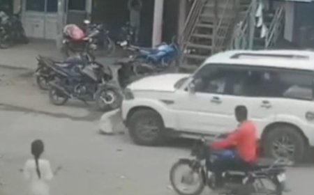 बेरसिया में दर्दनाक हादसा: दुकान जा रही 4 वर्षीय मासूम को स्कॉर्पियो ने कुचला, CCTV में कैद हुई पूरी घटना