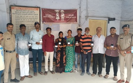 रतलाम पुलिस की बड़ी सफलता: माणकचौक थाना पुलिस ने 10 गुम हुए मोबाइल खोजकर मालिकों को लौटाए
