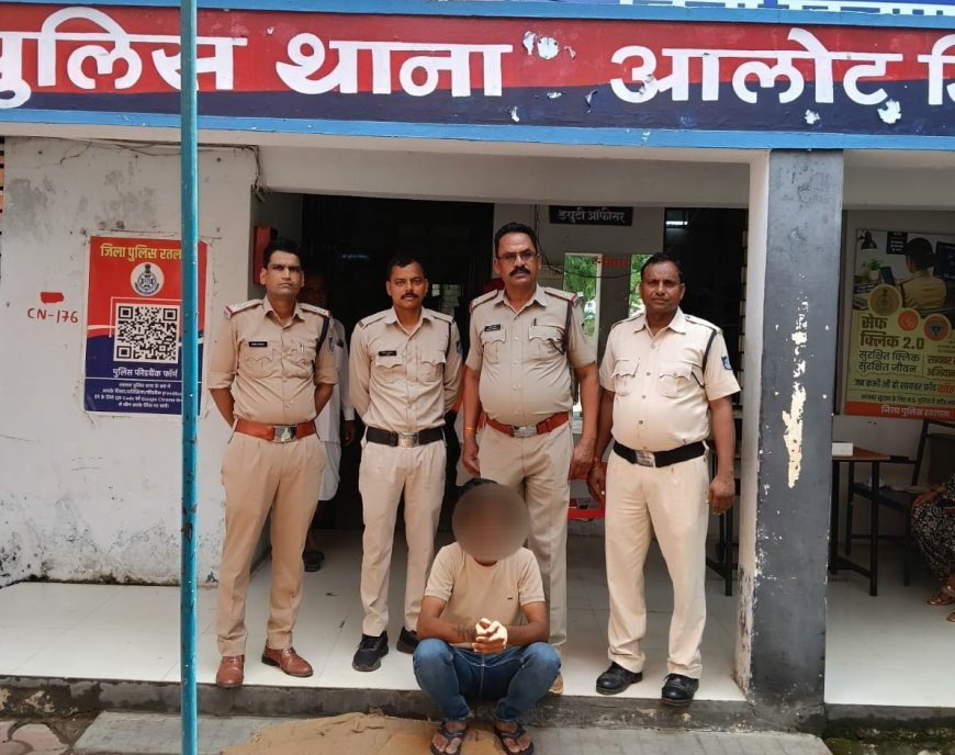 आलोट पुलिस का तस्करों पर शिकंजा, 177 पेटी अवैध शराब के साथ एक गिरफ्तार