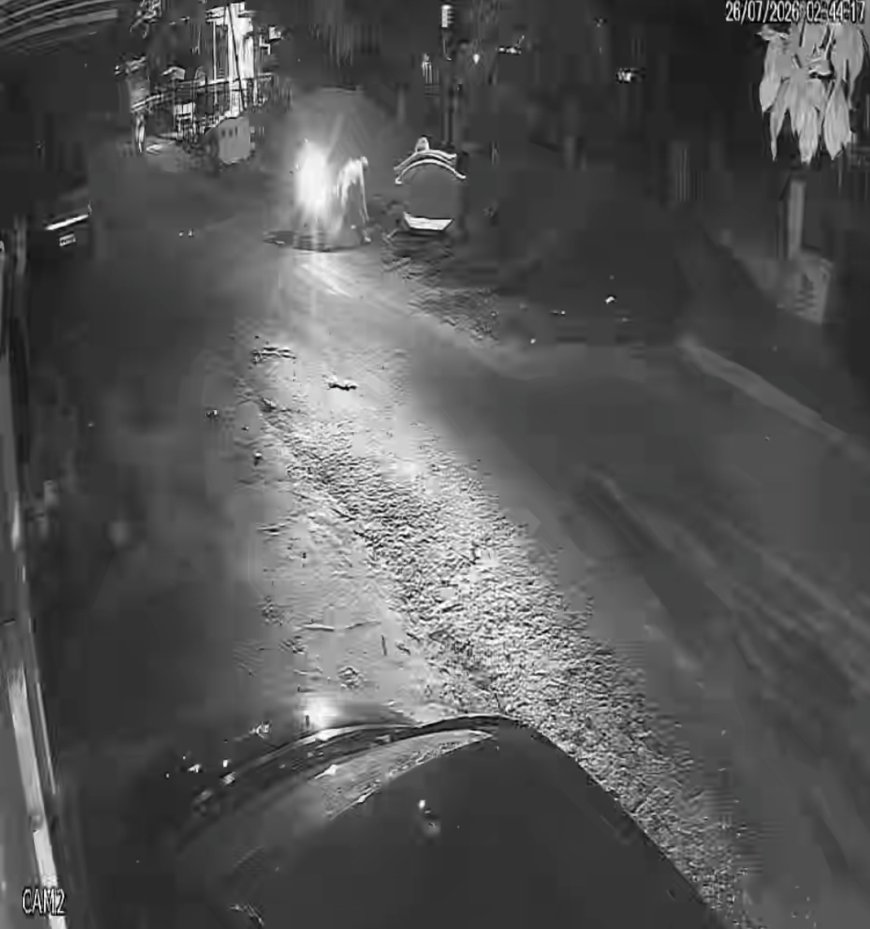 भोपाल में आधी रात उपद्रव: पत्रकार की कार समेत कई वाहनों के कांच फोड़े, CCTV में कैद हुए बदमाश