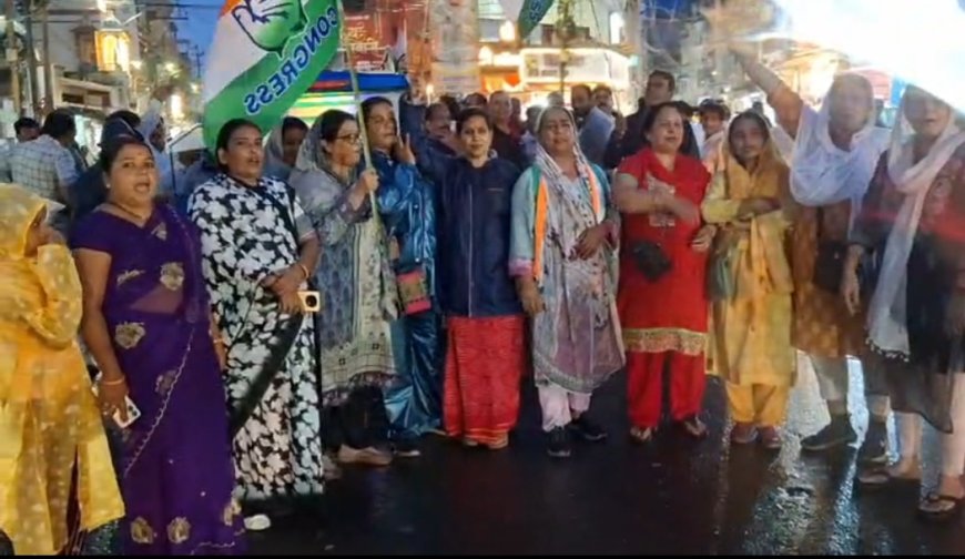 राहुल गांधी के समर्थन में कांग्रेस की विजय यात्रा, छात्रों के मुद्दों पर केंद्र सरकार को घेरा