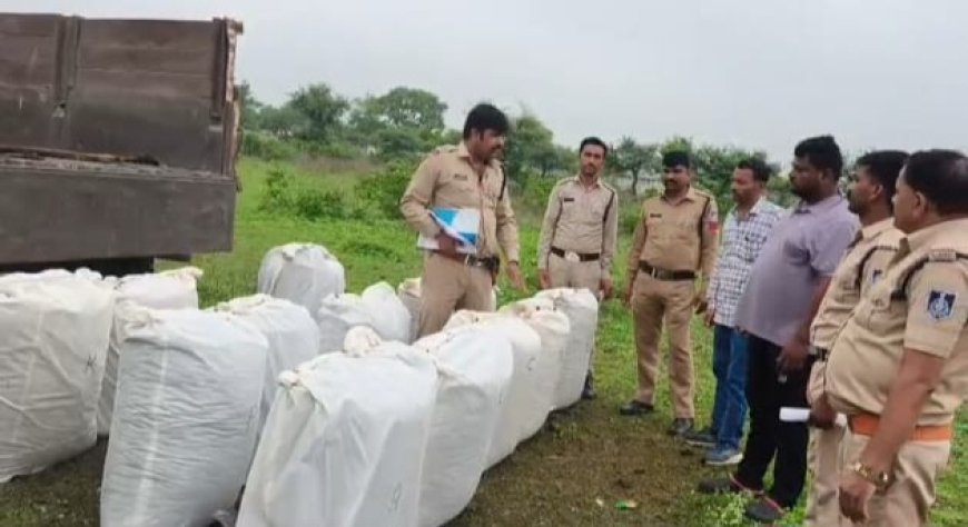 रतलाम पुलिस की बड़ी कार्रवाई: 290 किलो डोडाचूरा से भरी ट्रैक्टर-ट्रॉली जब्त, दो तस्कर फरार