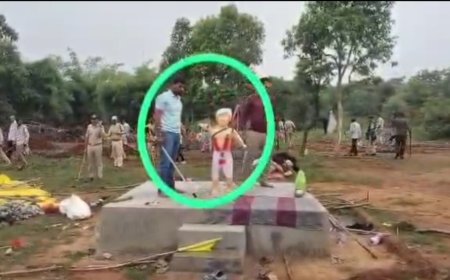 मैहर में भगवान बिरसा मुंडा की प्रतिमा को लेकर विवाद, प्रशासन के दावे पर वायरल वीडियो ने उठाए सवाल