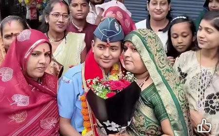 इंडियन एयरफोर्स में प्रशिक्षण पूरा कर गांव लौटीं सुहानी कुशवाह, ग्रामीणों ने किया भव्य स्वागत
