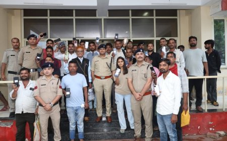 मध्यप्रदेश पुलिस की बड़ी सफलता: दो सप्ताह में 1,808 गुम मोबाइल बरामद, मालिकों को लौटाए