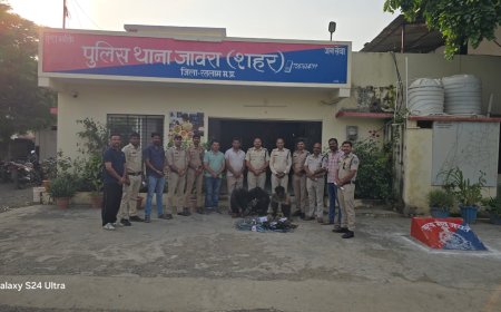 जावरा पुलिस को बड़ी सफलता, 55 हजार रुपये की चोरी की मोटर व केबल बरामद, तीन आरोपी गिरफ्तार