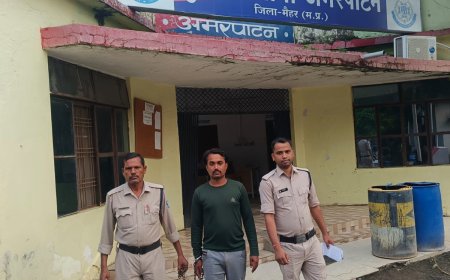 नाबालिग से छेड़छाड़ और धमकी का आरोपी 5 घंटे में गिरफ्तार, अमरपाटन पुलिस की त्वरित कार्रवाई