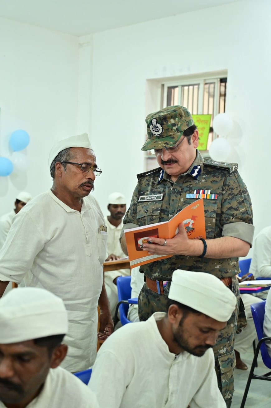 केंद्रीय जेल बड़वानी में सुधार और पुनर्वास को नई दिशा, जेल महानिदेशक डॉ. वरुण कपूर ने किया निरीक्षण