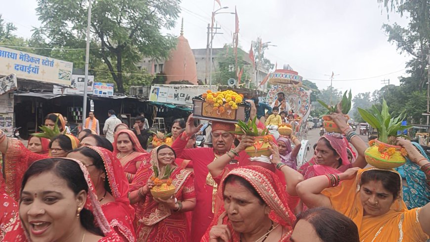 रायसेन में भव्य कलश यात्रा के साथ नौ दिवसीय श्रीराम कथा का शुभारंभ