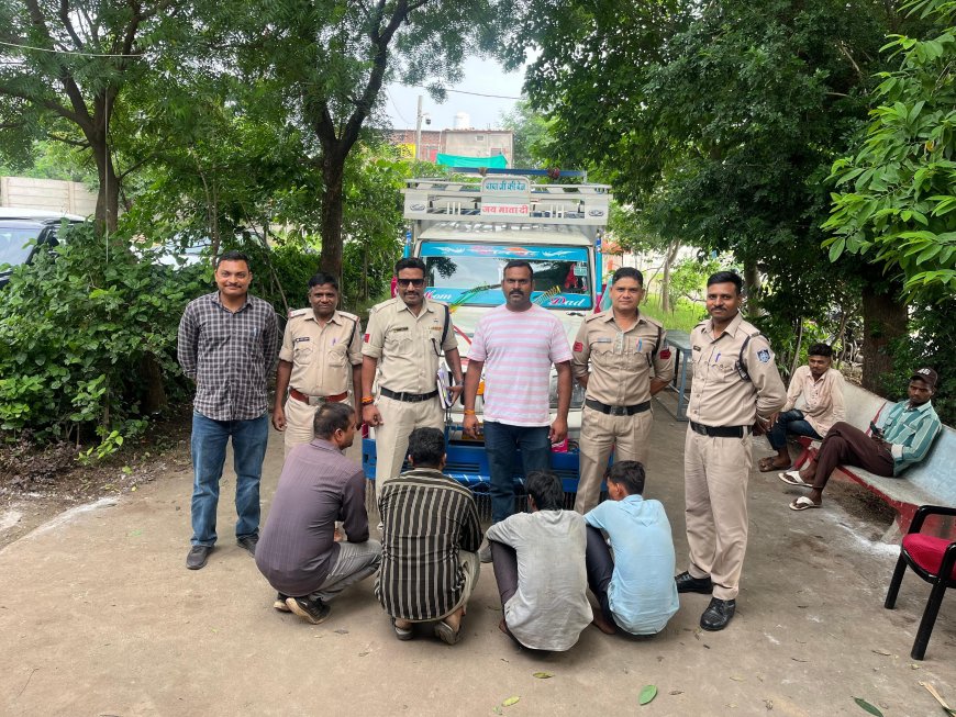 रावटी पुलिस की बड़ी कार्रवाई: बिजली तार चोरी गिरोह का पर्दाफाश, 4 आरोपी गिरफ्तार