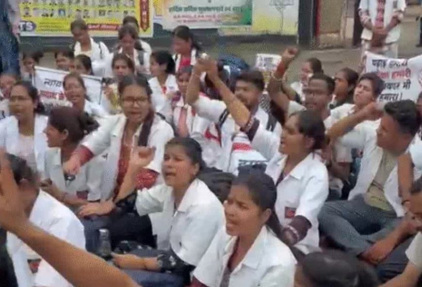 छह साल से अटकी नर्सिंग छात्रों की पढ़ाई, सीएम हाउस का घेराव करने पहुंचे, पुलिस ने रोका