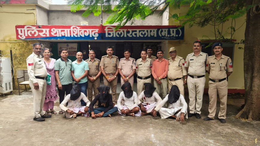 शिवगढ़ में हत्या का 10 घंटे में खुलासा, 5 आरोपी गिरफ्तार