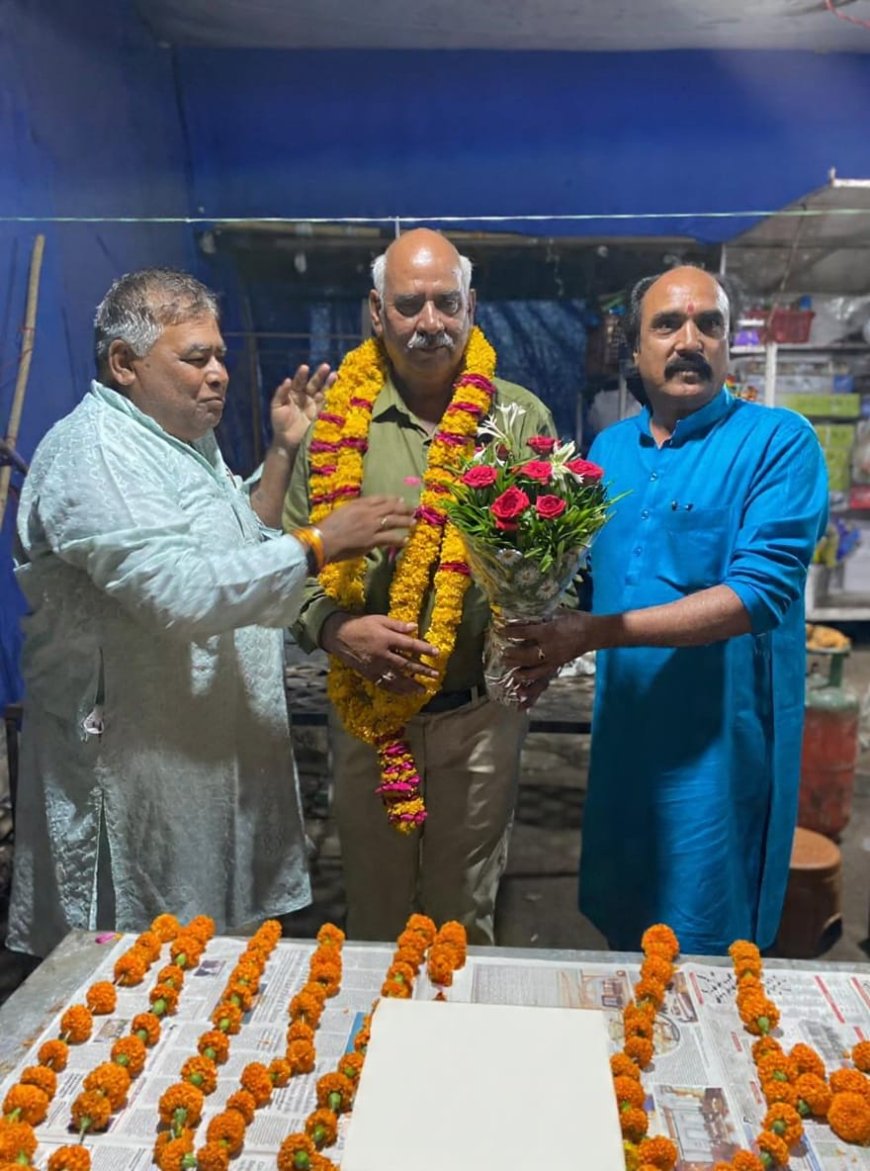 विट्ठल मार्केट 40 दुकान व्यापारी कल्याण समिति की नई कार्यकारिणी का स्वागत