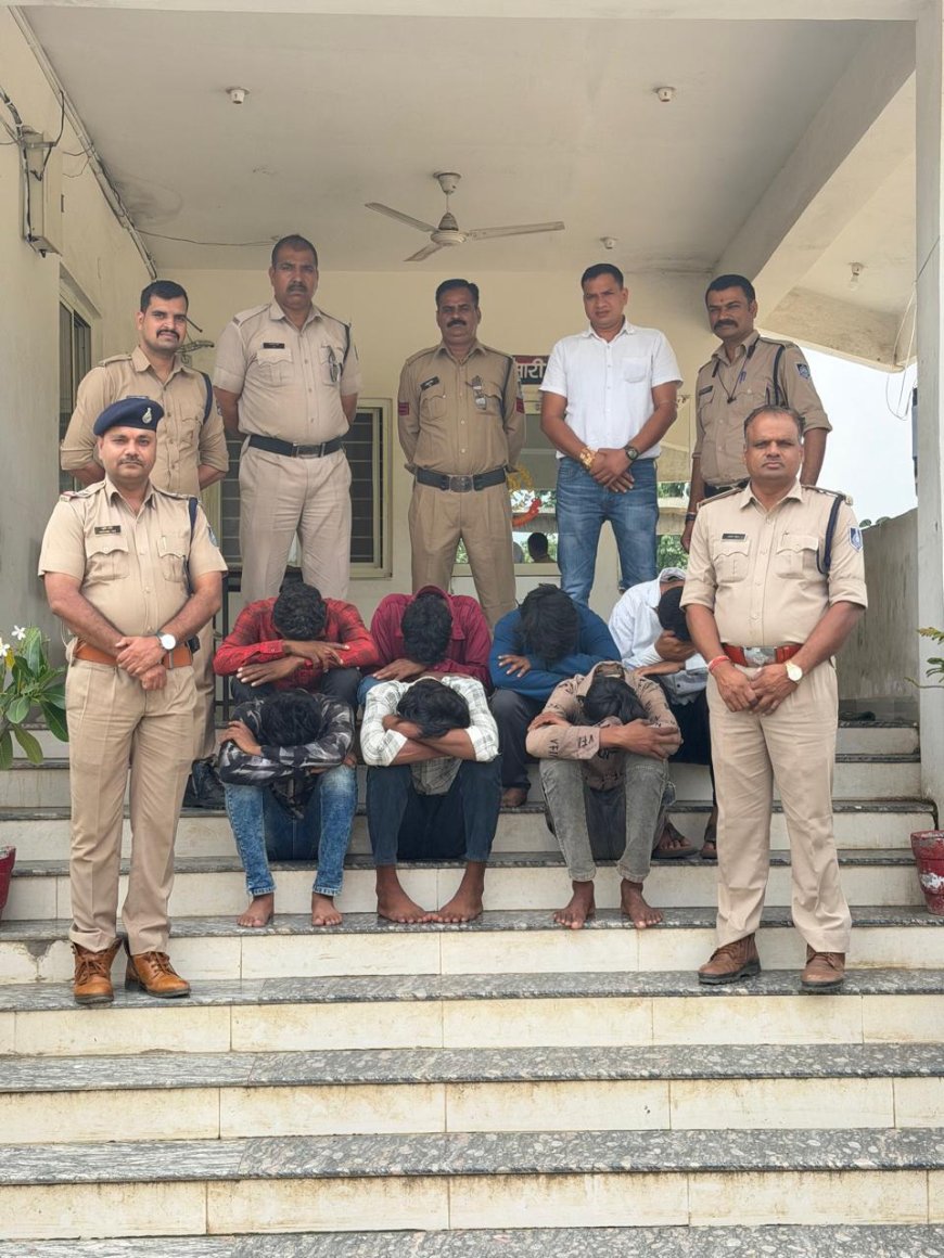 रतलाम: सोलर प्लांट से चोरी का पुलिस ने किया खुलासा, 7 आरोपी गिरफ्तार