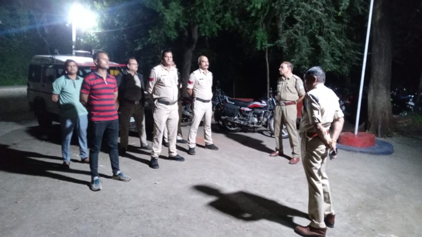 रतलाम पुलिस की कांबिंग गश्त में बड़ी कार्रवाई, 124 वारंटी गिरफ्तार