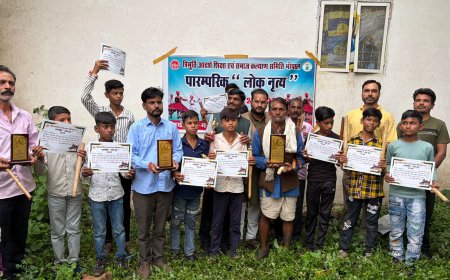ग्राम पंचायत बीनापुर में पारंपरिक लोक नृत्य ‘लहंगी’ का भव्य आयोजन