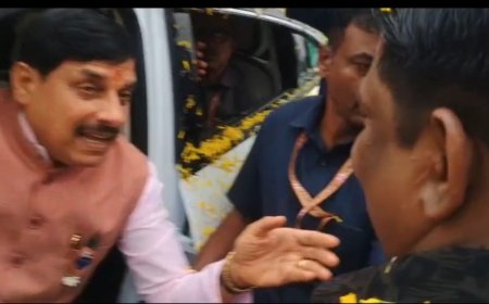 शिक्षक अभ्यर्थियों ने रोका मोहन- शिव का काफिला