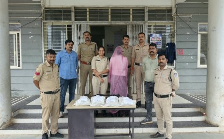 नीमच में 58.50 लाख की अफीम जब्त, महिला आरोपी गिरफ्तार
