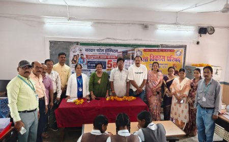 मॉडल स्कूल में छात्राओं की एनीमिया जांच, स्वास्थ्य के प्रति किया जागरूक