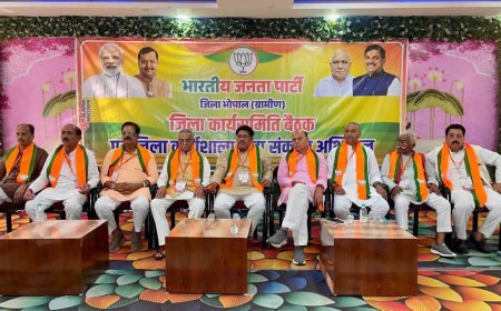 भाजपा भोपाल ग्रामीण की जिला कार्यसमिति में आगामी कार्ययोजना पर मंथन