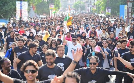 विधायक आरिफ मसूद के नेतृत्व में आयोजित हुई मैराथन