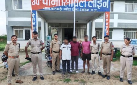 5 क्विंटल से ज्यादा के चोरी के लोहे के पल्ले समेत 3आरोपी गिरफ्तार