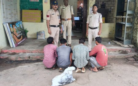 बिजली के तार चोरी करने वाला गिरोह पकड़ाया