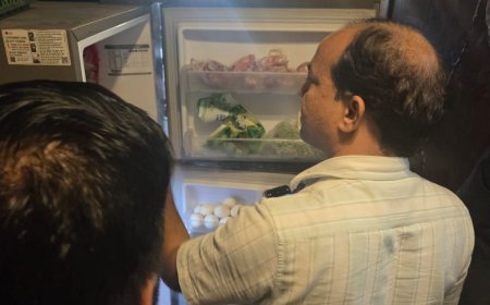 लालघाटी के रेस्टोरेंट्स में खाद्य सुरक्षा विभाग का छापा