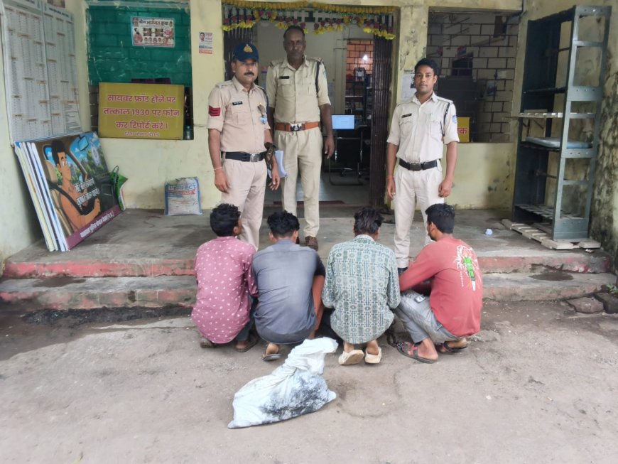 बिजली के तार चोरी करने वाला गिरोह पकड़ाया