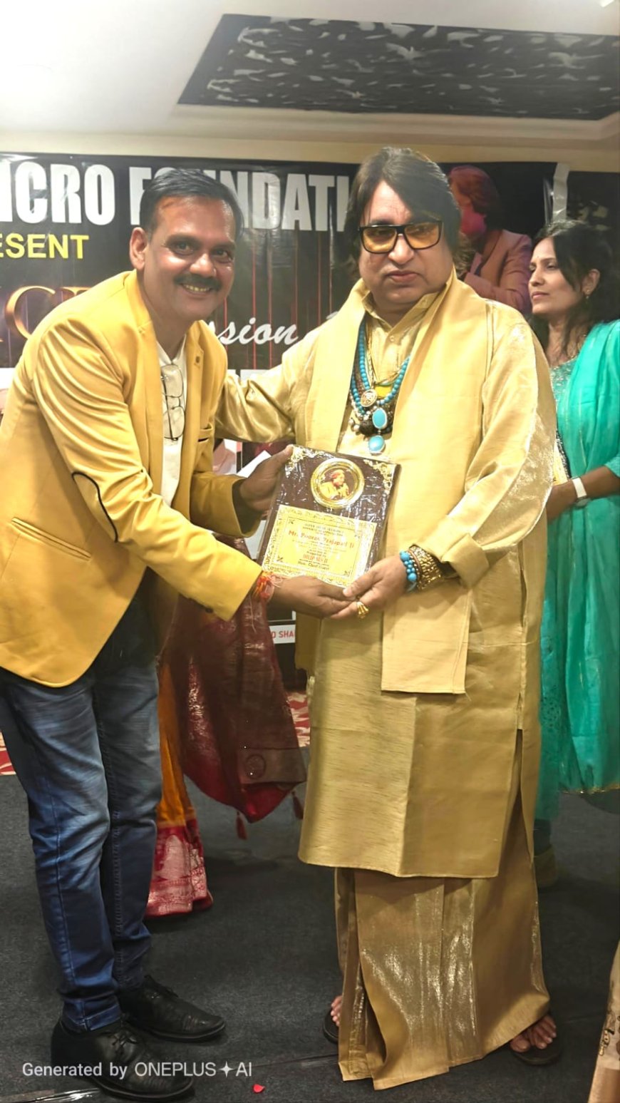 एंजल म्यूजिकल ग्रुप ने संगीतकार दिलीप सेन को किया सम्मानित