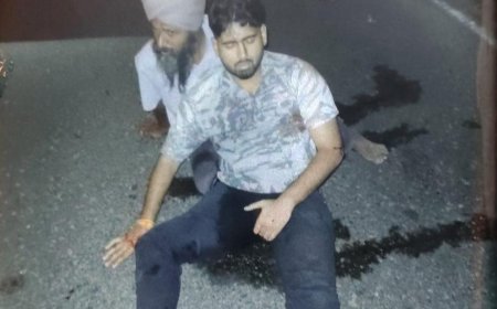 हार्वेस्टर से टकराकर पलटी कार, युवक की मौत; चालक गंभीर