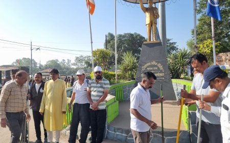 75 कदम अभियान के तीसरे दिन 100 किलो प्लास्टिक कचरा एकत्र