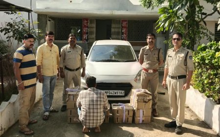 कार की डिग्गी से 600 क्वार्टर देशी शराब बरामद, आरोपी गिरफ्तार