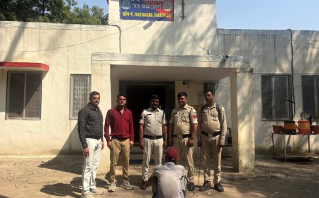 शासकीय स्कूल का ताला तोड़कर मिड-डे मील का गेहूं और सामान चुराने वाला आरोपी 24 घंटे में गिरफ्तार
