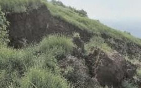 मैकल में धंस रही पहाड़ी का मामला गरमाया जांच में जुटी विशेषज्ञों की टीम