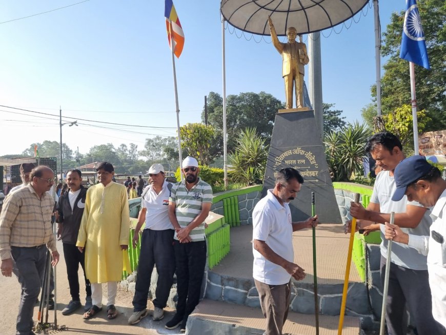 75 कदम अभियान के तीसरे दिन 100 किलो प्लास्टिक कचरा एकत्र