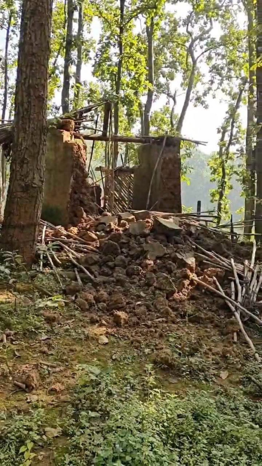 अमरकंटक में सरकारी पैसे से बनी ध्यान कुटिया ध्वस्त, करोड़ों के विकास कार्यों पर फिर उठे सवाल,